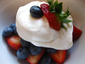 <div>Fresh Berries with Mascarpone Cheese</div>